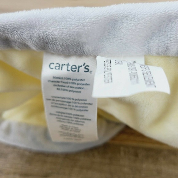 Carters COW Baby Lovey Security Blanket Yellow Soft Plush Toy - Picture 5 of 5